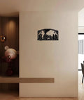 Dope Steam Train Metal Wall Art Locomotive Iron Wall Decor for Living Room Bedroom Office, 12 In Wide Industrial Sculpture