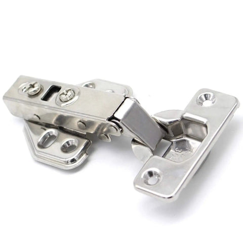 20 Piece Stainless Steel Hydraulic Cabinet Door Hinges With Soft Close Damper No Fuss Gold Finish Easy Install Clips