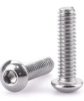 1/4-20 x 1 Button Head Socket Cap Screws In 304 Stainless Steel 18-8 With Bright Finish Allen Hex Drive Fully Machine Thread Pack Of 25