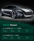 Compatible Hyundai Sonata 2010-2013 and Kia Optima 2011-2013 vehicle fitment details with car image