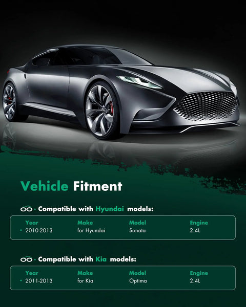 Compatible Hyundai Sonata 2010-2013 and Kia Optima 2011-2013 vehicle fitment details with car image