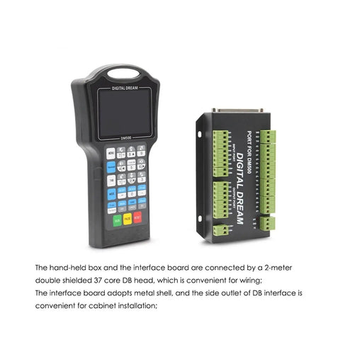 DM500 Offline Motion Controller For 3 To 4 Axis With USB Independent Interface Hand Wheel Ready CNC Controller For Pros And Makers