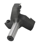 Get This Top Tier High Performance 1/2In Shank Spoilboard Surfacing Router Bit With 3 Sharp Carbide Blades For Effortless CNC Wood Planing And Smooth Surface Prepping, showing carbide blades and shank.