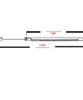 Top Shelf Hella Sturdy Rear Trunk Lid Struts And Lift Supports For Buick Century 2000 2005 And Regal 1999 2004 Oldsmobile Intrigue Left Right Pair 4122 Exact Fit Smooth Action with dimensions 11.63in extended and 7.96in compressed.