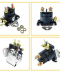 12V Marine Starter Solenoid Relay Plug And Play Power Tilt Trim For Tough Outboard And Stern Drive Jobs 80A 12V Flat Mount Isolated Base ABS Shell
