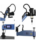 Electric Universal Button Tapping Machine Workhorse with CNC servo threading, adjustable speed, and safe overload protection.