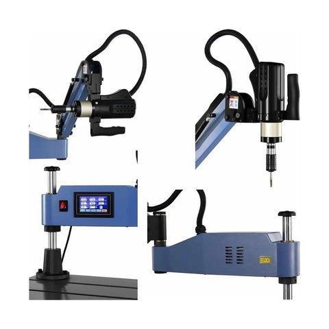 Electric Universal Button Tapping Machine Workhorse with CNC servo threading, adjustable speed, and safe overload protection.