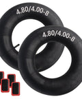 Inner Tube For 4.80 4.00 8 Inch Tires Beefy Heavy Duty Fit For Wheelbarrows Lawn Mowers Tillers Unicycles Garden Carts And More Durable Straight Bead Valve For Utility Tractors And Garden Tools with repair patches