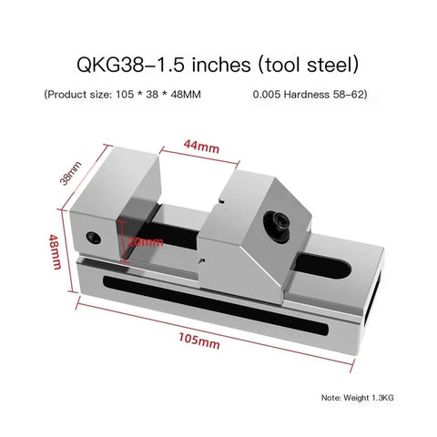 Pro Grade Vise Gauge Tool For Machines With 1.5 Inch Clamping Versatile Slots And V Shaped Holder