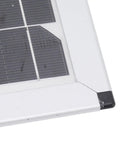 Close-up of corner detailing on 100W Solar Panel Kit With Monocrystalline Module And 20A 12V 24V Controller For Car Camping.