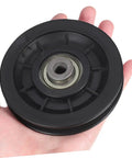 Two Pack Fitness Pulley Wheel Replacement Bearings Roller For Cable Machines And Home Gym Systems Easy Install Noise Reduction And Smoother Operation For Better Workouts black pulley wheel with bearing
