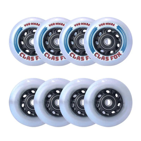 Inline Skate Replacement Wheels With ABEC 9 Bearings And Floating Spacers For 72mm And 76mm Skates 8 Pack
