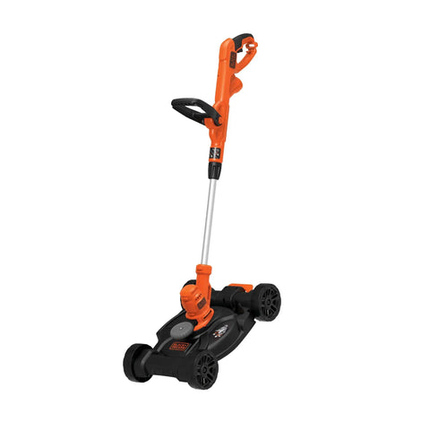 3-In-1 Electric Lawn Mower Weed Eater And Edger For Small Yards Corded 12-Inch 6.5 Amp Powerdrive Motor Lightweight Push Mower