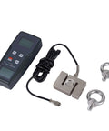 Digital Force Gauge Push Pull Dynamometer With External Load Cell Sensor Peak Hold And Track Modes 0.5 Percent Accuracy 4900 N Range Or 500 Kgf Or 1100 Lbf Unit Conversion Between N Kg And Lb Auto Power Off. with cable and hooks