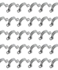 Rock Solid Snap Fit Pvc Conduit Clamps 30 Pack Three Quarter Inch Heavy Duty Wall Straps for Cable Management and HVAC