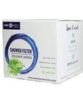 Shower Filter Replacement Cartridge box with instructions and benefits for Enviro Shower Filter Systems, reduces chlorine.