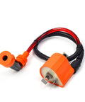 Front view of Ignition Coil Kit With CDI Igniter And Spark Plug For Raptor 350 YFM350 2004 To 2013 And Warrior 350 YFM350 2002 To 2004 Quad ATV