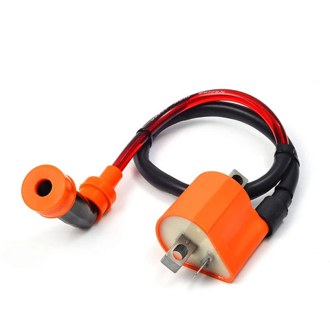 Front view of Ignition Coil Kit With CDI Igniter And Spark Plug For Raptor 350 YFM350 2004 To 2013 And Warrior 350 YFM350 2002 To 2004 Quad ATV