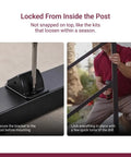 Nifty And Rock Solid Two To Three Step Stair Handrail Kit With 40 Inch Top Rail showing installation steps and secure fastening.