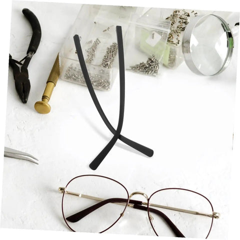 DIY Replacement Glasses Arms Temples Kit For Easy Installation And Quick Frame Repairs Durable Universal Eyeglasses Legs displayed on a table with repair tools.