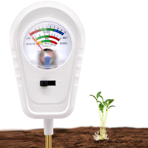 Three In One Soil Test Kit With Moisture PH And Fertility Meter For Garden Lawn Farm Outdoor And Indoor Use Easy To Read Soil Tester