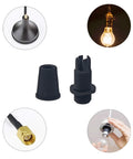 Close-up of 50 Pairs Plastic Pendant Lighting Strain Reliefs for Lamps and Fixtures M10 Cable Glands Cord Grips