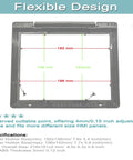 Industrial 7 Inch HMI Panel Protective Cover High Transparency LCD Touch Screen Box with dimensions and design details