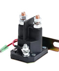 Starter Solenoid Relay Switch 12V 3 Terminals Intermittent Duty Replacement For Sportsman ATV UTV 250 300 335 400 500 600 700 Fits Sportsman Models And Replacement Numbers 4010930 4011335 3085521 3087196 black 3-terminal relay with mounting bracket