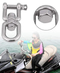 Heavy Duty 304 Stainless Steel Swivel Snap Shackle Bombproof Rust Proof Rigging Hardware For Hauling Towing And Marine Applications with smooth rolling action.