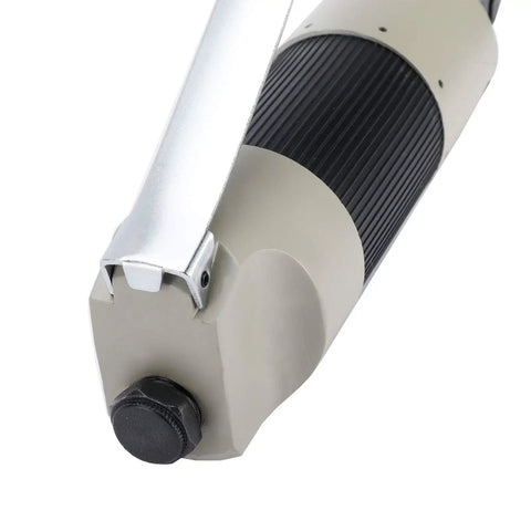 Close-up of 2 In 1 Hole Punch And Flange Tool for auto body repair, showing metal punch head and aluminum alloy handle