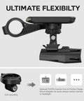 Flush Front Mount For Garmin Edge GPS Bike Computer Fits 22.2mm 25.4mm And 31.8mm Handlebars shown in close-up view