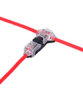 12 Pack Low Voltage Wire Splice Connectors, Quick Solderless T Tap 1 Pin Connectors for 20-24 AWG Automotive, LED wire connection