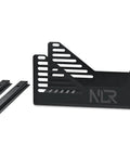 Universal Seat Mounting Bracket for Sim Rigs and Racing Setups, Heavy Duty Black Steel with two extra rail components