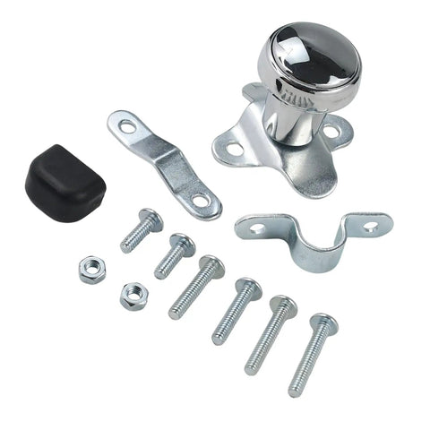 Upgrade Your Ride With Premium Billet Aluminum Steering Spinner Knob Kit For John Deere Tractors And Kawasaki Engines To Rock Easy Control On Models Like 110 212 And Oliver 60, chrome steering knob kit with mounting hardware