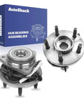 Front Wheel Hub Bearing Assemblies Left And Right With ABS Replacement For 2009 Through 2011 Ford Ranger And 2003 Through 2010 Mazda B4000 2 PC Set Built Tough For Long Lasting Performance, shown with packaging.