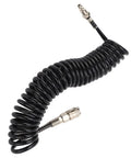 Dang Lightweight Working Horse Air Compressor Hose With Spring Coiled Design and Quick Connect Fittings for Tire Inflation and Dust Blowing, 23 foot length.