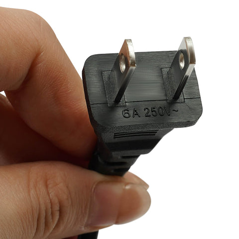 Close-up of 6A 250V power plug related to DC 24V Beefy Reciprocating Cycle Linear Motor with Telescopic Actuator