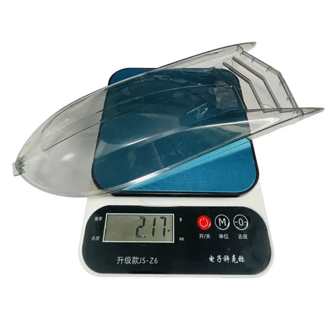 UDI Tylosaurus RC Boat Parts Kit With Cabin Cover Outside UDI02204 Upgrade Propellers Tail Rudder Flex Shaft And More For UDIRC Tylosaurus RC Boats And Spare Parts shown on scale