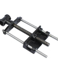 7 Inch Quick Release Bench Vise Featuring 360 Swivel Head And Multi Jaw Design For Tight Clamping Of Round Or Flat Hardware, heavy duty metal construction.