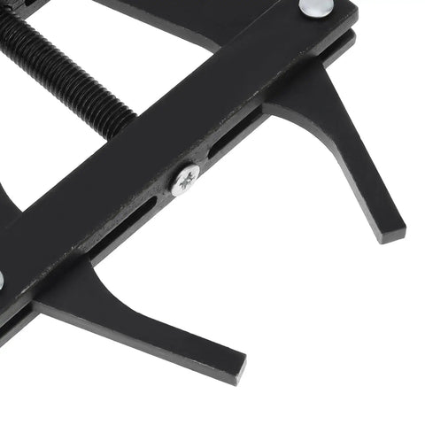 Close-up of Beefy Chain Breaker Tool for 100 to 200 Roller Chains, showcasing heavy duty high carbon steel two-claw connecting puller.