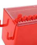 Portable Wall Mount Group Lock Box For Lockout Tagout, 8 Hole Key Station With 6 Inside And 2 Outside Hooks, top view