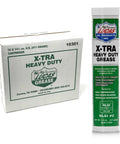 Boxed 10-pack of Lucas X-Tra Heavy Duty Grease cartridges, 14.5 oz each