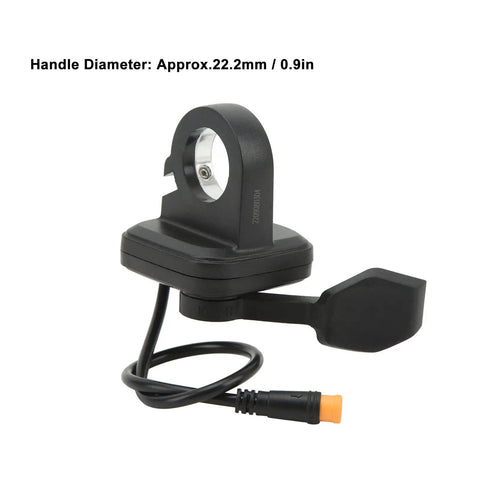 Right Hand Thumb Throttle For E Bike And E Scooter 3 Pin Replacement With Waterproof Connector Ergonomic Design Easy Install 22mm Handlebar Fit Direct Replacement Accelerator For Electric Bike And Scooter