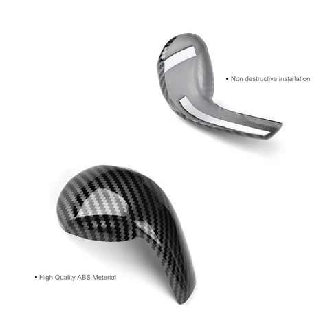 Mazda Gear Shift Knob Cover Trim Cap For CX5 CX9 CX3 6 3 Models Carbon Fiber Style Interior Decoration Sticker Easy Install