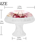 4 Piece Round Drawer Pulls And Cabinet Knobs Set For Cabinets And Drawers In Pink Cherry Bow Pattern, dimensions 1.37x1.10 inches