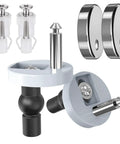 Toilet Seat Hinge Bolts Kit With Quick Release Top Hinge Fixings And Expanding Rubber Bolts 2 Pcs Stainless Steel Parts