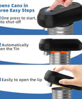 One Touch Automatic Electric Can Opener For Seniors And Arthritis Sufferers No Fuss Hands Free Operation With Rechargeable Battery