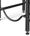 Heavy Duty Steel Water Jug Holder Stand For 5 Gallon Bottles, close-up of bottom tier, rust-proof steel frame on the right side