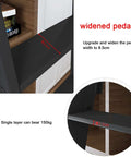 Close-up of widened pedal on Retractable Sliding Barn Door Ladder Kit With Full Track System, showing 8.5cm width and weight capacity.