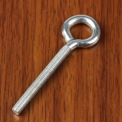 Heavy Duty Eye Bolts Set 10 Pcs Lifting Eye Nuts Hooks Bolts Kit Carbon Steel M4x12 15 20 30 40 mm Eye Size 40mm For Lifting Hanging Rigging And Secure Connections, silver eye bolt